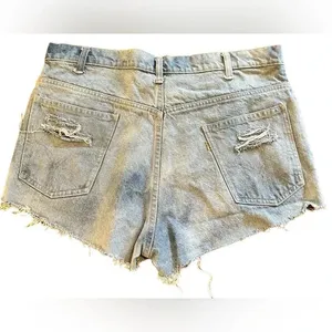VTG Orange Tag Levi’s Denim Cutoff Shorts 35” Waist Relaxed Western Grunge thumbnail 2