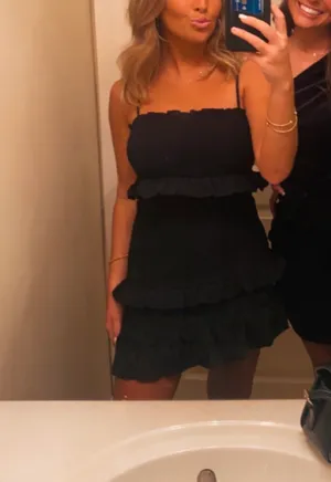 Forever 21 Black Smocked Dress thumbnail 2