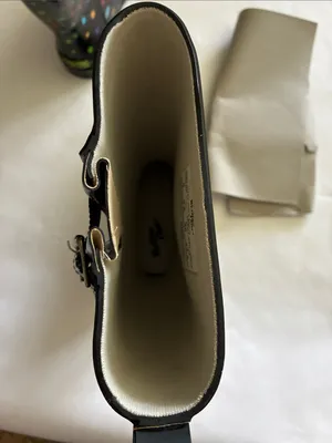 Western Chief Black Rain Boots with Multicolor Polka Dots thumbnail 11