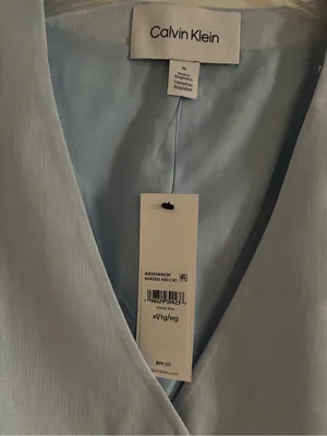 New Calvin Klein Linen Blend Button Front Vest-XL thumbnail 5