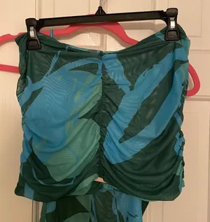 Tiger Mist SET! Brand new. Green blue print. Medium thumbnail 6