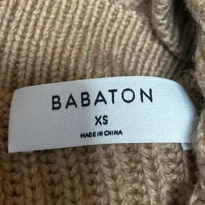 Aritzia Babaton Women's Tan Merino Wool Long Sleeve V Neck Sweater Top Size XS thumbnail 3