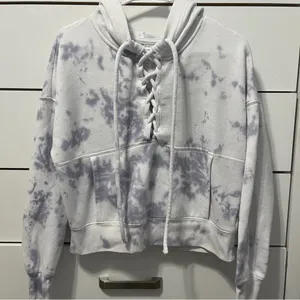 Free People Movement White & Purple Tie Dye Sweatshirt thumbnail 2