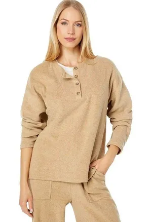 MADEWELL MWL Cozybrushed Henley Top Medium thumbnail 1