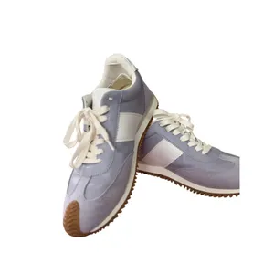 J/Slides NYC Lavender Retro Sneakers Women's 7.5 Gum Sole Mixed Media thumbnail 4