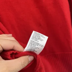 Women's Red Sweater Bianco & Blu Merino Wool Blend Christmas Bright Italy Relax thumbnail 11