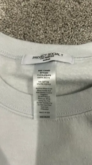 USA 2024 Paris Olympics Crewneck White Size M thumbnail 2