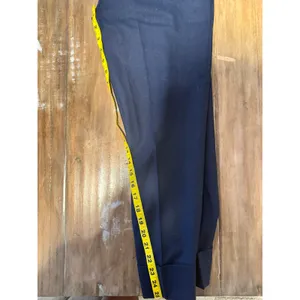 COS Navy Wool-Blend Cuffed Ankle Dress Pants Navy Blue Normcore Career‎ Size 2 thumbnail 5