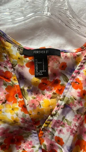 Forever 21 Flower Blouse thumbnail 3