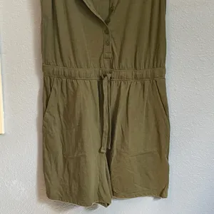 Gap Green Henley Tank Short Romper Jumpsuit XS thumbnail 4