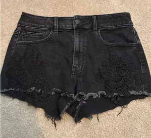 American Eagle Outfitters Jean Shorts Black thumbnail 1