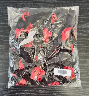 NEW VICI Floral Off The Shoulder Tank Top Black Red Rose Print Womens Size Small thumbnail 1