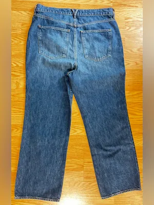 Veronica Beard 100% Cotton Woman’s Straight-Leg Indigo Jeans Size 32 thumbnail 2