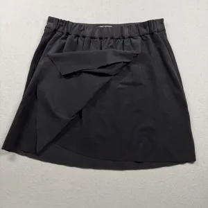 Wilfred Free Aritzia Gray Mini Skirt Size Large Elastic Waist Draped Skirt thumbnail 3
