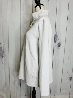 Spanx Air Essentials Got-Ya-Covered Mock Neck Pullover Top Off White Sz XL thumbnail 4