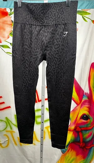 L57. Gymshark Black Animal print High-Waist Leggings thumbnail 1