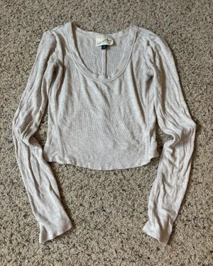 universal threads long sleeve cropped thumbnail 1