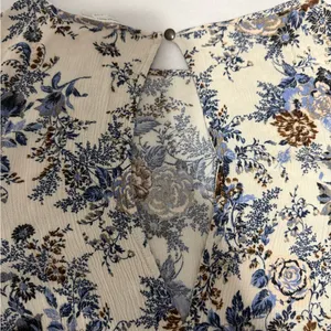 American Eagle Outfitters Blue and Brown Floral Dress thumbnail 6