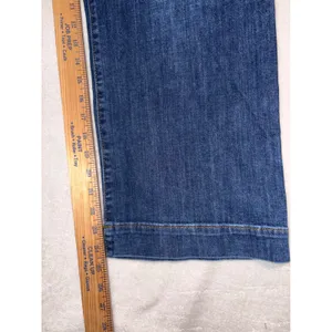 Maeve Anthropologie The Colette Cropped Wide Leg Jeans Dark Wash Denim‎ 28 NEW thumbnail 7
