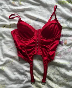 Satin Bustier corset top thumbnail 1