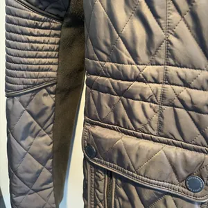 BCBGMAXAZRIA Quilted Puffer Women’s Coat Coffee Brown Sz S Full-Zip Long Hooded thumbnail 10