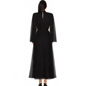 NWT Elliatt Black Long Sleeve Gown Dress Size S thumbnail 3