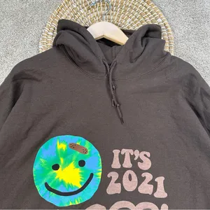 Lonely Ghost Women’s Sweatshirt Hoodie Pullover It’s Cool To Care 2021 Brown XXL thumbnail 4
