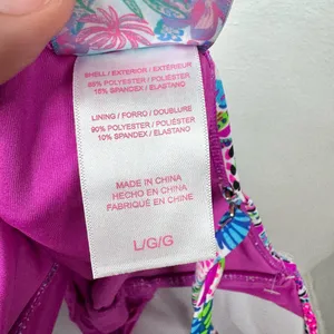 Stella Parker One Piece Swimsuit Womens Size L Purple Multicolor Floral thumbnail 10