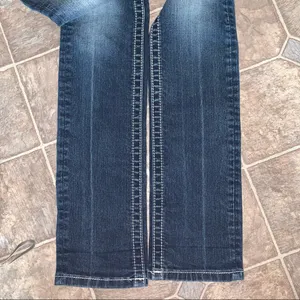 Miss Me Mid-Rise Straight Jeans Sequins 24x33” Bling Rhinestone Western thumbnail 11