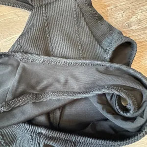 Aerie Black One Shoulder Cutout Textured Ribbed One Piece Swimsuit Size XSmall thumbnail 8