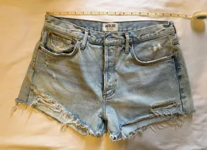 Cutoff Denim Shorts thumbnail 4