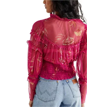 Free People Time for Shine Top Pink thumbnail 3