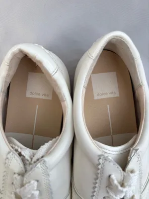 Dolce Vita Women’s White Leather Lace-Up Sneakers Size 9 – Retro Casual thumbnail 6