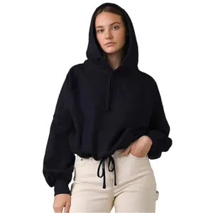 NWT Prana Women's Ziller Wool Blend Sweatshirt Hoodie with Corded Hem Oversized thumbnail 3