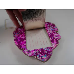 Lilly Pulitzer Amarena Cherry Palm Leaf Luggage Tag Gold Hardware 236210 NWT thumbnail 6