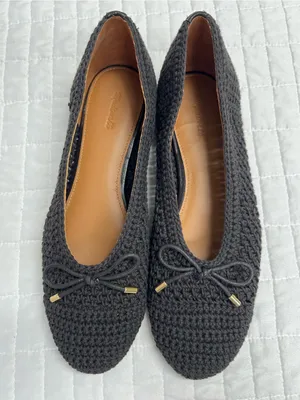 Madewell The Hester Flat in Crochet Roasted Espresso Brown Size 10 thumbnail 8