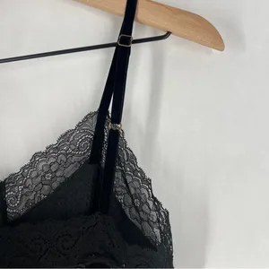 Guess Liu Velvet Sequin Stretch Black Lace Slip Mini Dress NWT‎ Size XS thumbnail 7