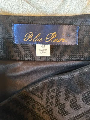 Blue Rain Black Patterned Boutique Mini Skirt thumbnail 3