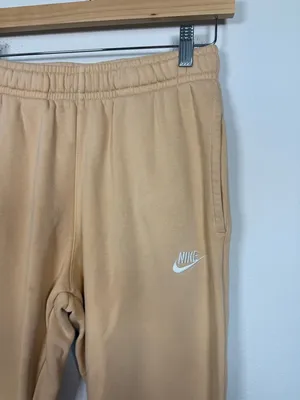 Nike Peach Club Fleece Jogger Sweatpants Swoosh Logo Size S thumbnail 3
