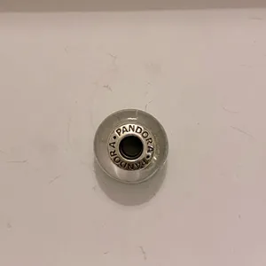PANDORA Authentic Murano Glass Light Green Candy Stripe Charm thumbnail 5