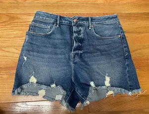 Good American Dark Blue Jean Shorts thumbnail 1