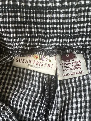 Vintage Susan Bristol Gingham Relaxed Pull On Elastic Waist Shorts thumbnail 3