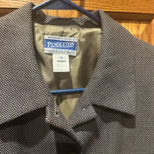 Vintage Pendleton Petite Size 10 Wool Pants Suit 2pc Power Suit Sz 10P thumbnail 3