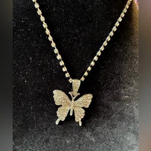 Butterfly Tennis Necklace thumbnail 2