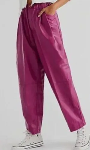 O Free People Magenta High-Waist Ankle Pants Small thumbnail 1