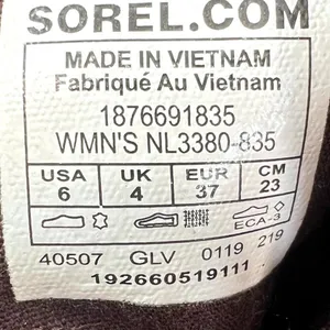 Sorel Cate Waterproof Suede Ankle‎ Booties Colorblock Lug Sole Womens Size 6 thumbnail 3