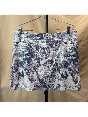 Callaway White Navy & Purple Splatter A-Line Golf Skort thumbnail 3
