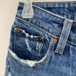 Abercrombie High Rise Mom Jeans‎ Raw Hem Ankle Denim Y2K 25 0S thumbnail 6