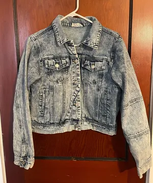 Acid wash Jean Jacket size M cropped thumbnail 1