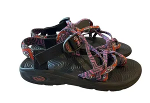 Chacos Z/2 1215 EcoTread Strappy Outdoors Sporty Purple Black Orange Sandals Sz 7 thumbnail 3